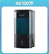 AIKE Wall Mount Foaming Soap Dispenser for Commercial Bathrooms,40 oz Large Capacity AK1007F,Black