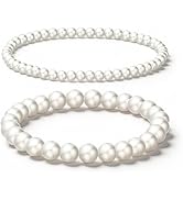 Pearl Bracelets for Women Dainty Baroque Pearl Bracelet White Bridesmaid Bridal Bracelet Wedding ...