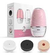 DOCOCO Facial Cleansing Brush, Mini Electric Face Scrubber, Waterproof Face Exfoliator Brush for ...