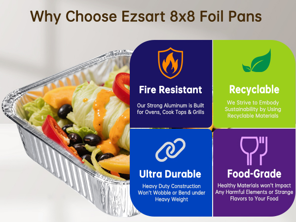 8x8 baking pan disposable pans disposable baking pans