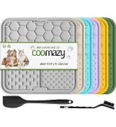Coomazy Lick Mat for Dog and Cat, Slow Feeder & Non-Slip Design, Boredom and Anxiety Reducer, Sui...