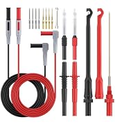 Neoteck 17PCS Multimeter Automotive Test Leads with 4mm Banana Plug | Wire Piercing Clip Puncture...
