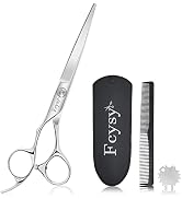 Fcysy Left Handed Hair Cutting Scissors, Professional 6' Barber Haircut Salon Scissors, Sharp Lef...