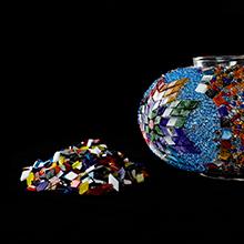 mosaic glass lampshade