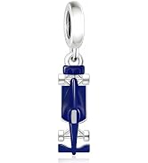 BSFJTY S925 Sterling Silver F1 Race Car Steerling Wheel Helmet Charm for Women Bracelets Necklace...
