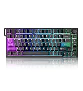 YUNZII RT75 PRO Wireless Gaming Keyboard,Hall Effect Mechanical Rapid Trigger Magnetic Keyboard B...