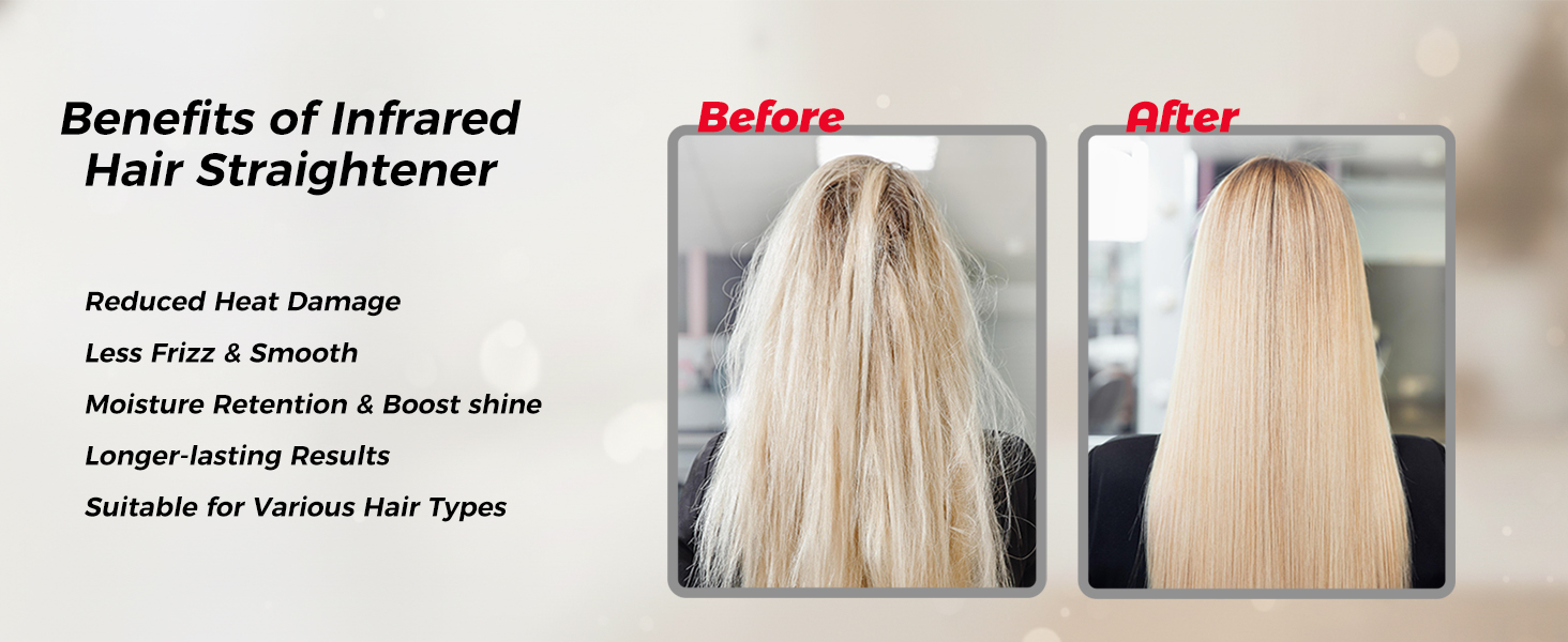 infrared hair straightener