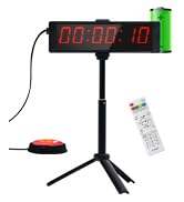 Ousmile Large Stopwatch with Start/Stop Button, LED Digital Timer with Remote, Countdown Clock wi...