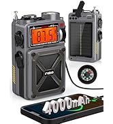 Digital Shortwave Radio with Bluetooth 5.4,AM/FM/SW with NOAA Weather Alert, 4000mAh Emergency Ra...
