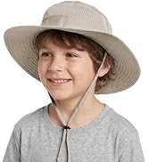 Connectyle Kids Wide Brim Sun Hat for Toddler Boys Girls Breathable Bucket Hat for Fishing Hiking...