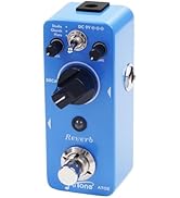 AITONE Guitar Reverb Pedal Mini Digital Metal Effect Pedal with 3 Modes Church Plate Studio 32 bi...