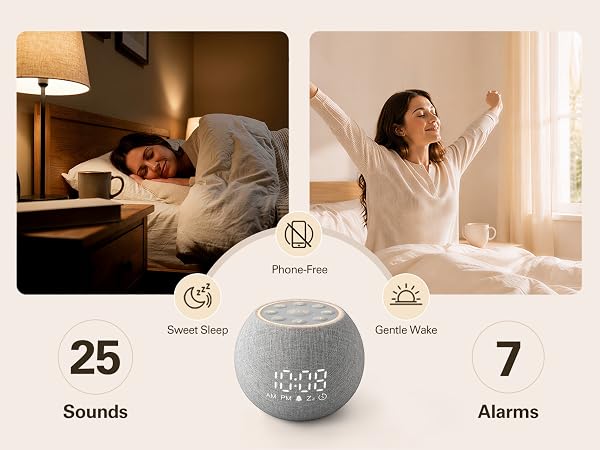 sound machie with alarm clock