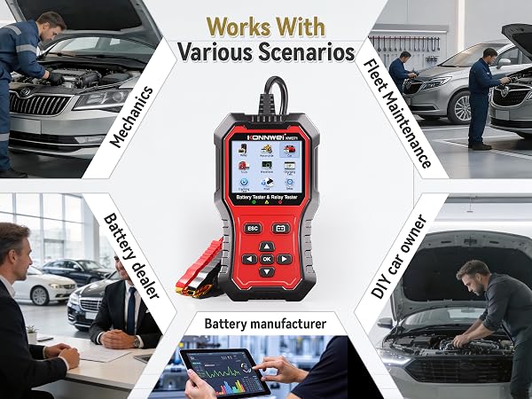 Battery Tester & Relay Tester 2 IN 1