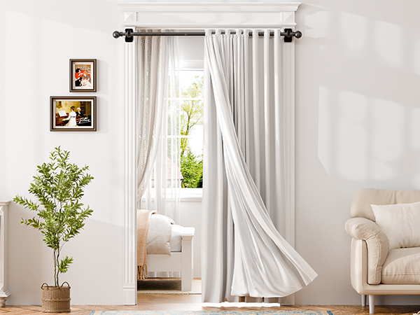 curtain rods no drilling