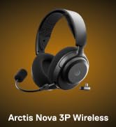 SteelSeries Arctis Nova 3P Wireless Multi-Platform Gaming Headset - Black | Mobile App Control — ...