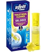 Infiniti Clean Toilet Bowl Cleaner Gel Stamps, Lemon Scent, 5-Pack (Total 45 Stamps, Up to 1-Year...