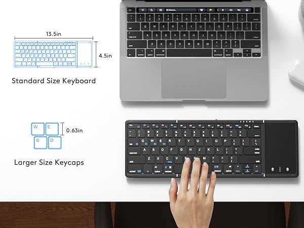 FULL SIZE foldable keyboard
