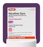 Rugby Polacrilex 4mg Nicotine Gum - Smoking and Vaping Quitting Aid - Sugar-Free - 100 Count - Co...
