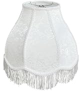 TOOTOO STAR Scalloped Lamp Shade,6"Top x 13"Bottom x 9.5"High (Spider) Victorian Bell Fringe Flor...