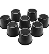 BTSD-home Round Bed Risers 4 Inch, Heavy Duty Furniture Risers for Queen & King Bed Frames, Couch...
