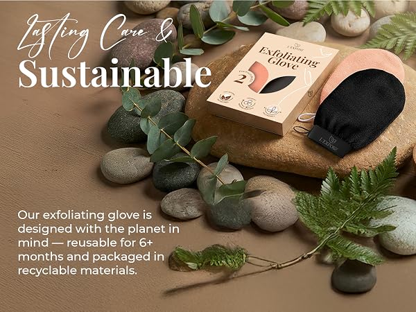 Eco friendly exfoliaint glove