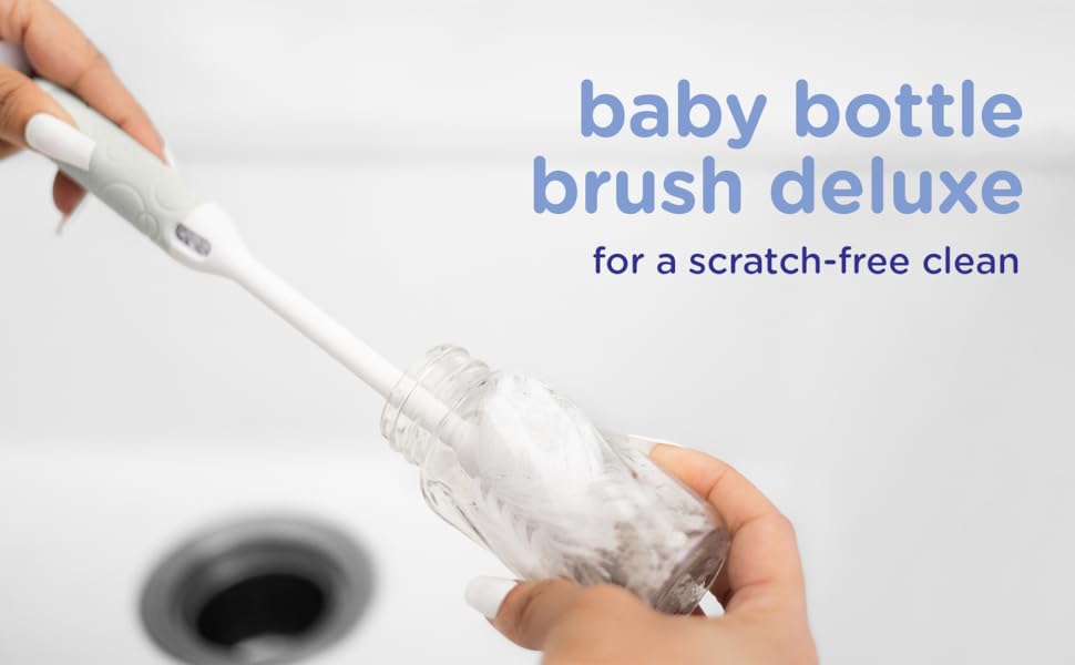 baby bottle brush for a scratch-free clean