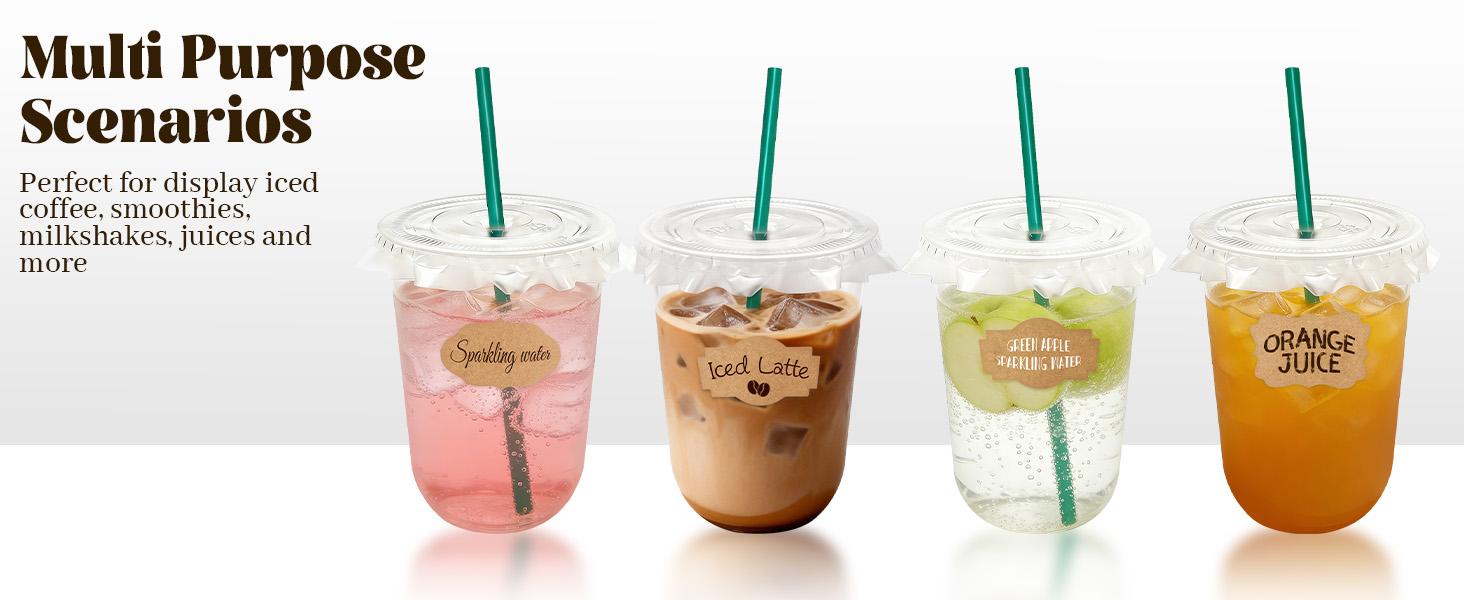 16oz plastic cups with lids