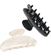 ACO-UINT 2 Pack Hair Claw Clips for Women Acrylic Claw Clips for Thick Hair Non-slip Clip for Hai...