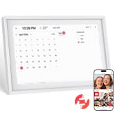 15.6 Inch WiFi Digital Photo Frame, Frameo Electronic Photo Frame with Smart Calendar Schedule Ma...