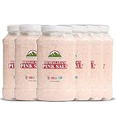 Himalayan Chef Himalayan Pink Salt Fine Plastic Jar 5 Lbs - 6 Pk
