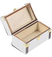 1:12 Vintage Miniature Suitcase Dollhouse Storage Case Travel Trunk Model Dollhouse Furniture for...