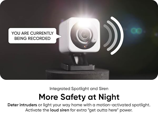 Wyze Cam v4 Siren Spotlight