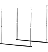 STORAGE MANIAC Hanging Closet Rod, Adjustable Width and Height Closet Hanging Organizer, Space-Sa...