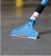 Unger Professional Long Handle Floor Scraper Tool with 4ft (48”) Handle, Reversible Blade Tool fo...