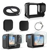 FiTSTILL Protective Frame Mount Housing Case Compatible with Go Pro Hero 13 Black,Charged Directl...