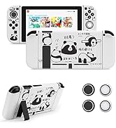 JINGDU Protective Case Compatible with Nintendo Switch 2017, Dockable TPU Cover Accessories for S...