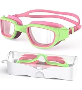 Zeligerstar Kids Swim Goggles,Swimming Goggles for Kids 6-14, Anti-Fog UV Protection Pool Goggles...