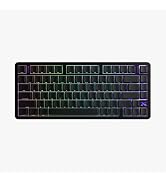XVX L75 Air Low-Profile Wireless Keyboard, Anodized Black Side-Printed IMD Keycaps