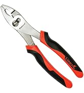 Proferred T21002 Slip Joint Pliers, 8" TPR Grip