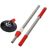 Midremer Spin Mop Pole Handle Replacement, Home Floor 360 Degrees Rotating Telescopic Replacement...