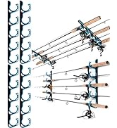 Ghosthorn Fishing Rod Holders for Garage Fishing Pole Holders Ceiling or Wall Mounted Rod Rack Ga...