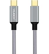 USB-C to USB-C Cable 6ft, USB Type C to Type C 3A 60W Gray Power Delivery Fast Charging Braided C...