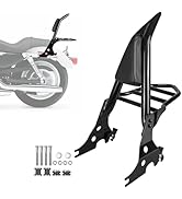 DSISIMO Detachable Rear Passenger Backrest Sissy bar With Luggage Rack And Rotary Docking Latches...