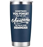 Abledn Birthday Gifts for Men - Sometimes You Forget You're Awesome Tumbler Cup - Inspirational G...