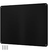 9 inches x 6.5 inches Stainless Steel Plate for Magnets, 3M Adhesive Back, Mounting Screws, Ideal...