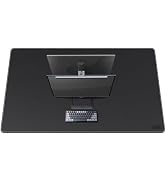 VYAAA Leather Desk Mat, 55"×34.4" Large Mouse Pad, Desktop Protector for Desk, Multifunctional Ke...