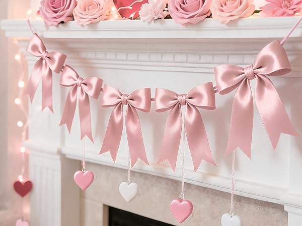 PINK BOW GARLAND