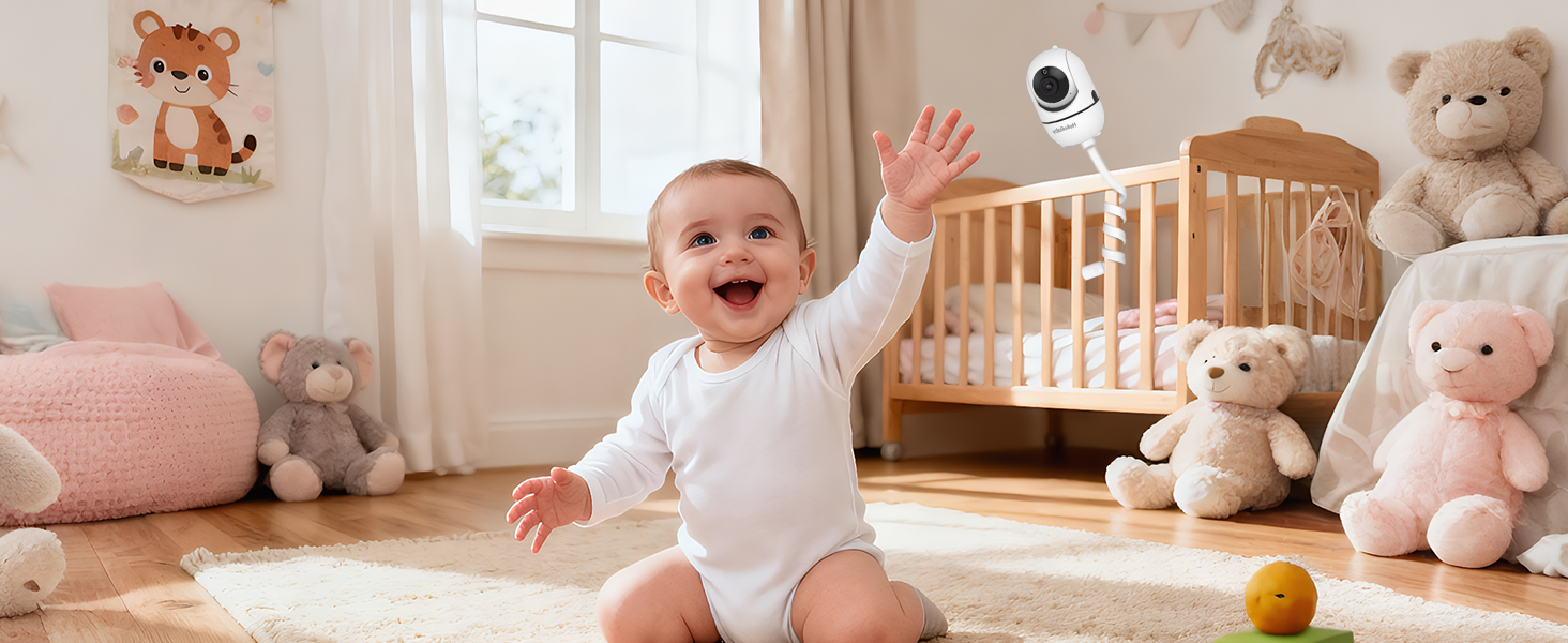 baby monitor mount in play room