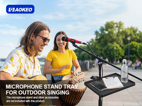 Microphone Stand Tray