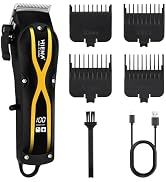 HIENA PRO Hair Clippers for Men, Professional Electric Hair Clipper and Trimmer, Rechargeable Hai...